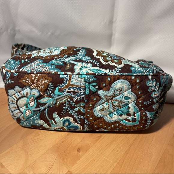 Vera Bradley Java Blue Purse Floral - Picture 9 of 11